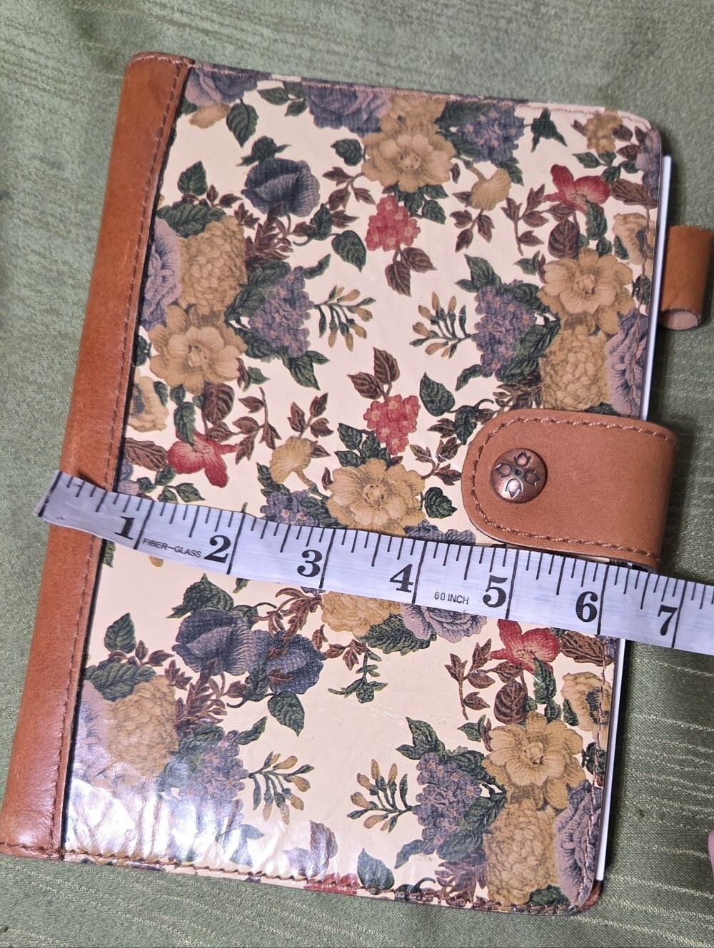 Patricia Nash Italian Leather Day Planner Notebook 6-ring Floral - Picture 3 of 6